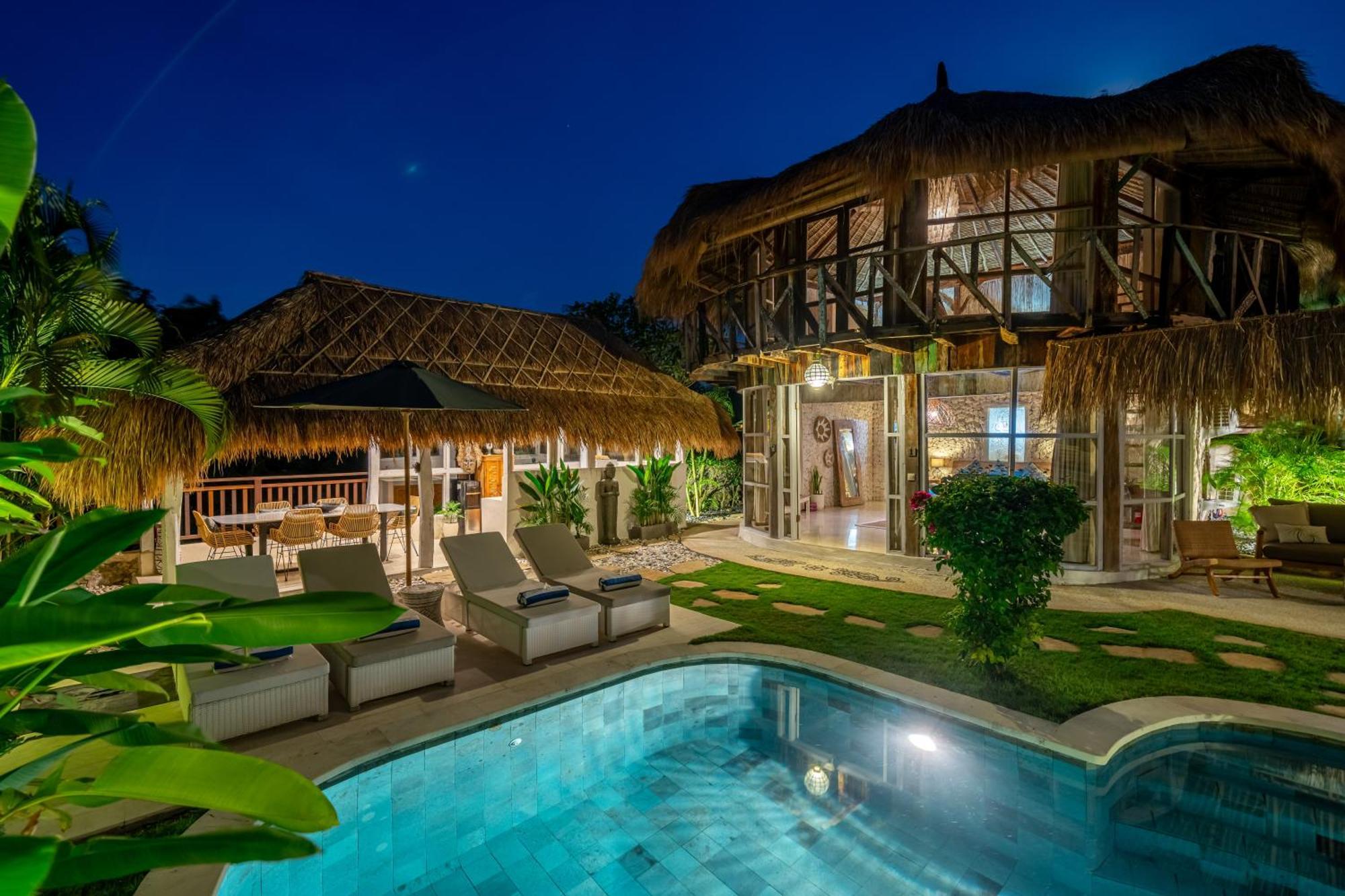 ג'ימבאראן Balangan Beach Villa Idaman Bungalows מראה חיצוני תמונה
