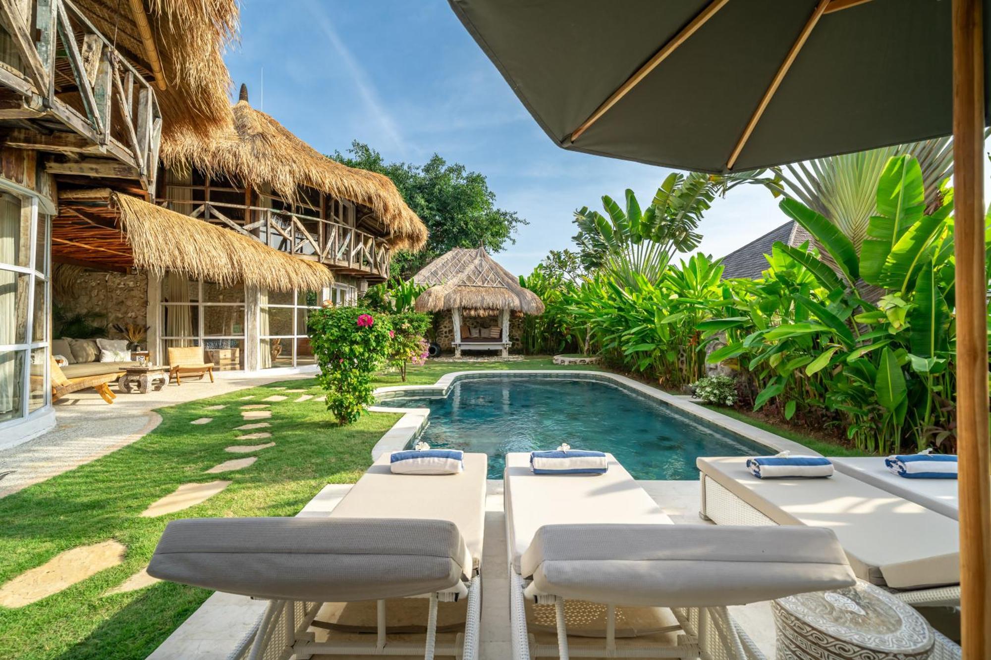 ג'ימבאראן Balangan Beach Villa Idaman Bungalows מראה חיצוני תמונה