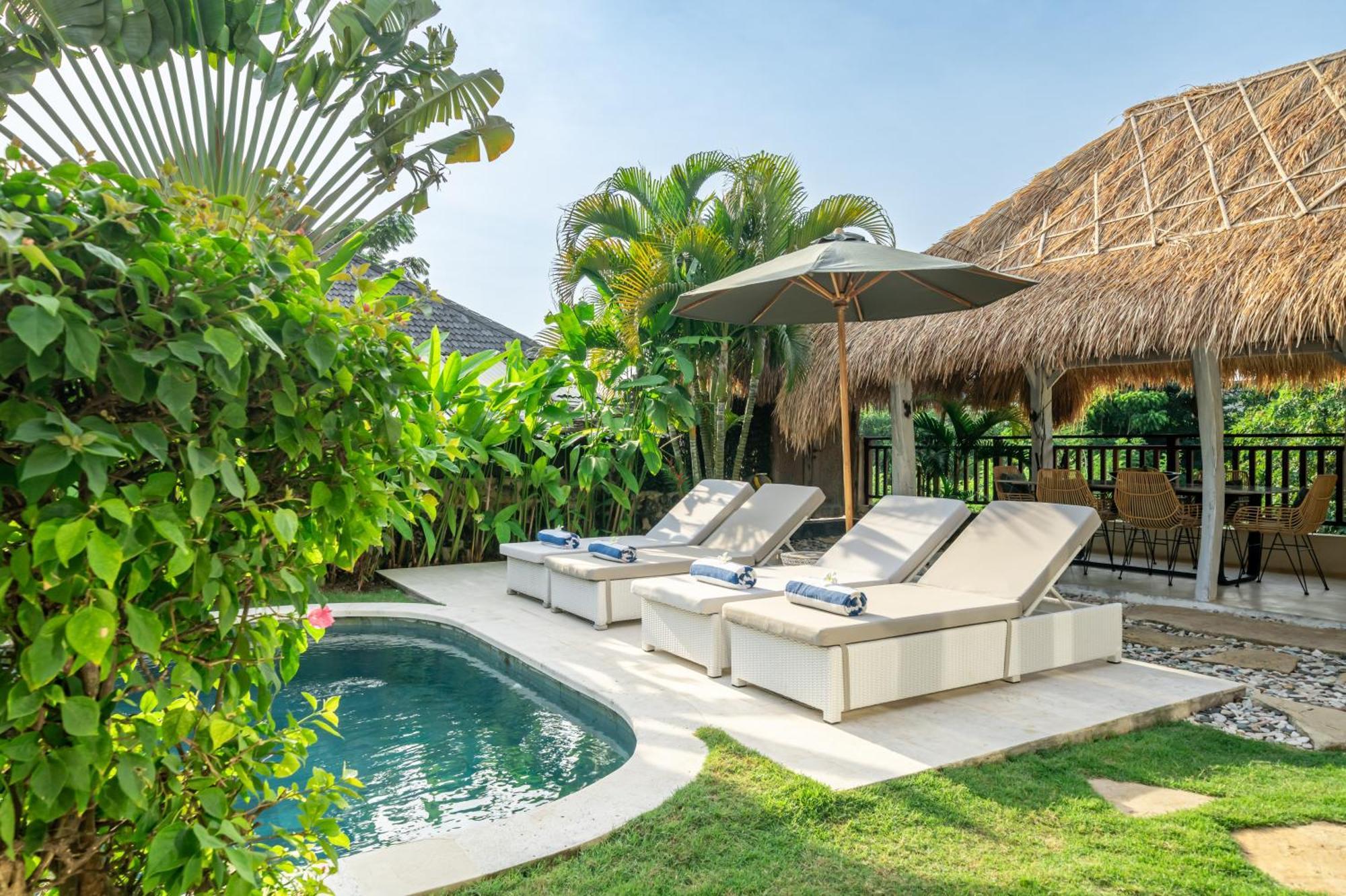ג'ימבאראן Balangan Beach Villa Idaman Bungalows מראה חיצוני תמונה