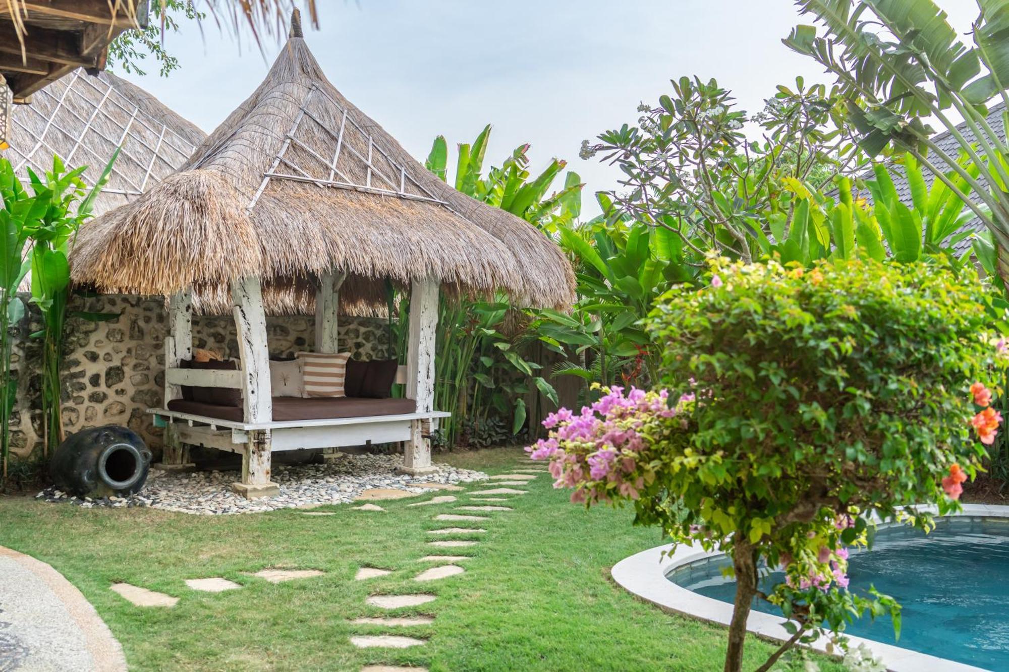 ג'ימבאראן Balangan Beach Villa Idaman Bungalows מראה חיצוני תמונה