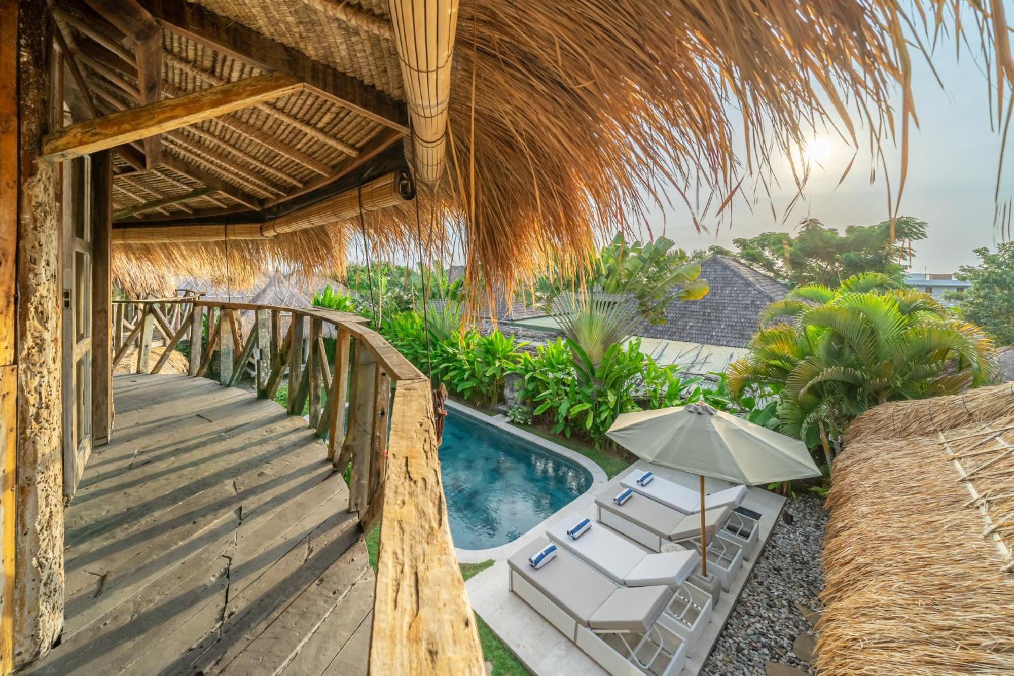 ג'ימבאראן Balangan Beach Villa Idaman Bungalows מראה חיצוני תמונה
