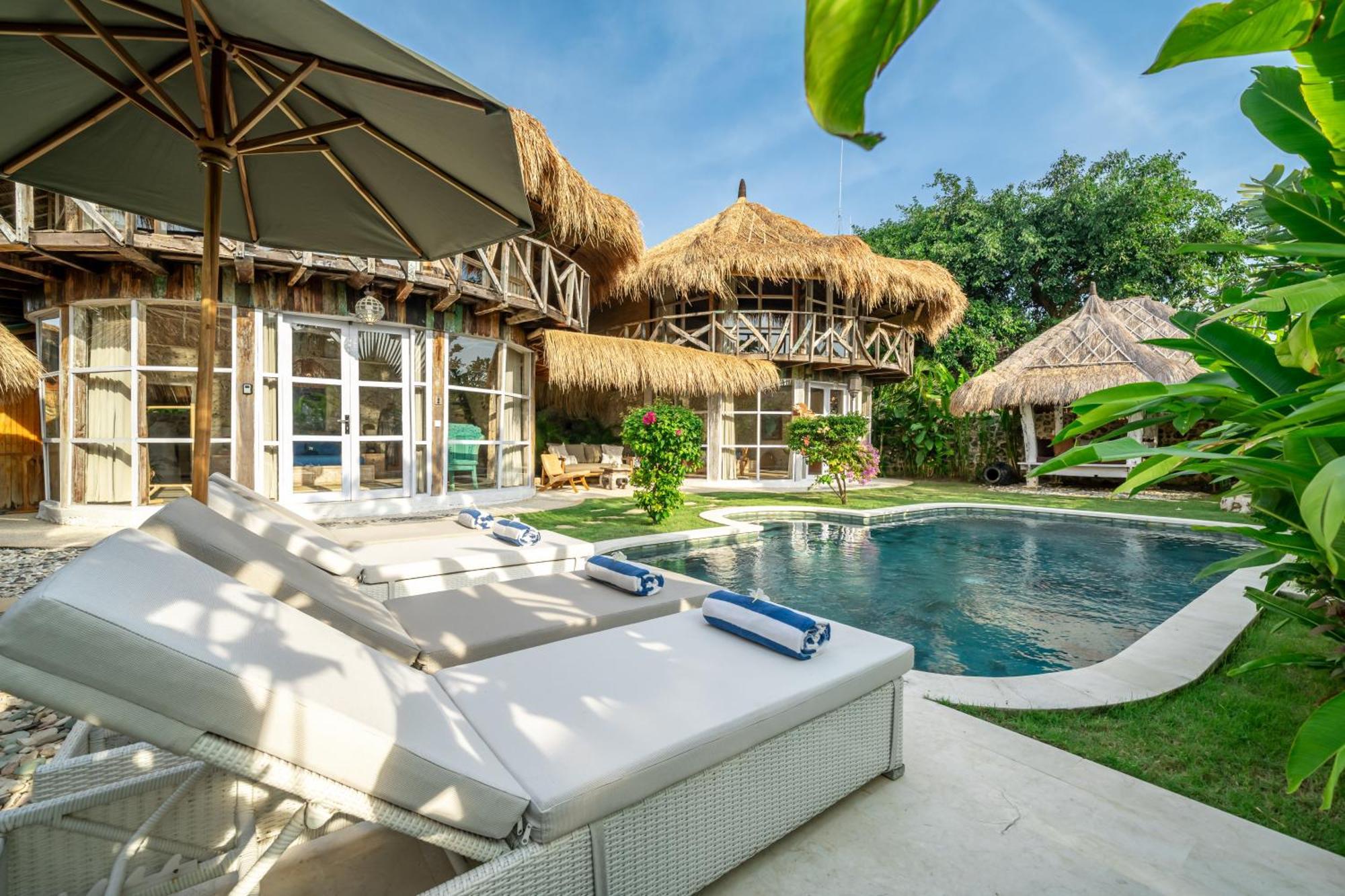 ג'ימבאראן Balangan Beach Villa Idaman Bungalows מראה חיצוני תמונה