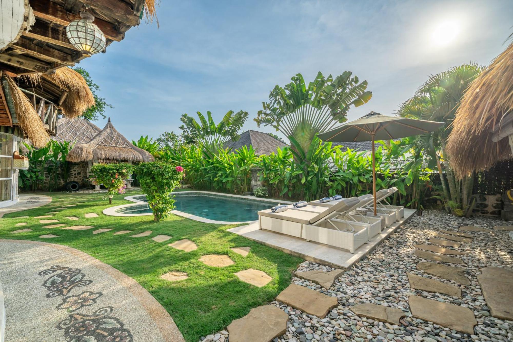 ג'ימבאראן Balangan Beach Villa Idaman Bungalows מראה חיצוני תמונה